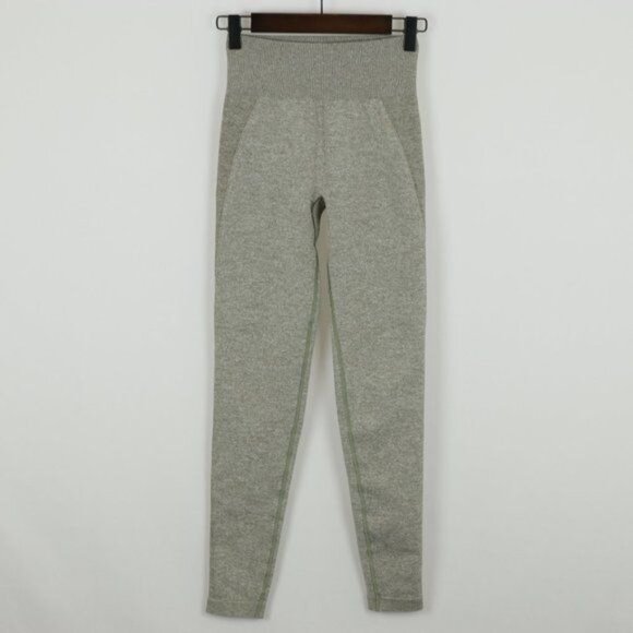 Gymshark Flex Women's Size XS Khaki Seamless High Waist Ankle Athletic Leggings - Picture 1 of 10